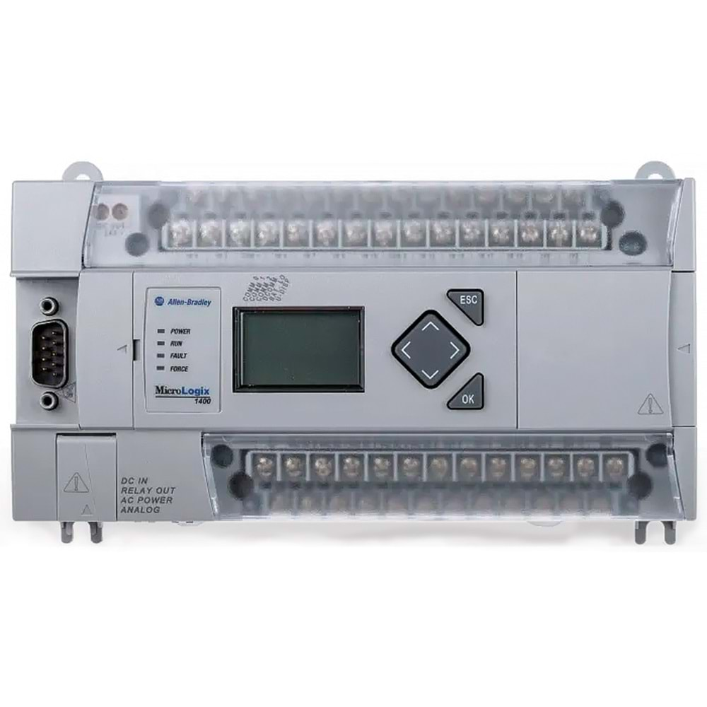 1766 Series L32BWAA MicroLogix 1400 - 12 Digital Fast- 24V DC İnpust- 8 Digital Normal 24VDC İnpust - 12 Relays Outpust-4 Analog (12 BITS) inpust-2 Analog (12 BITS) Outpust