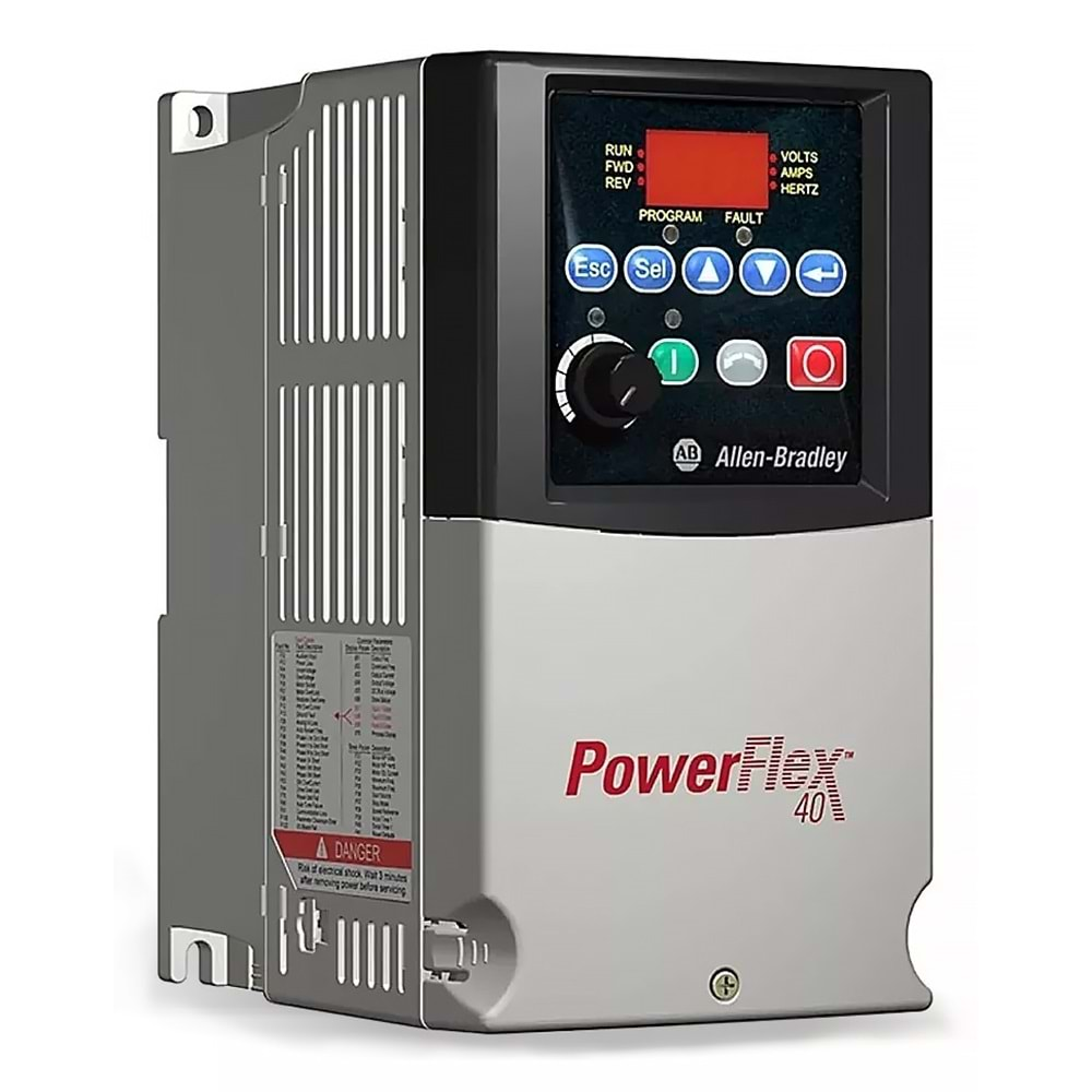 22B-D2P3N104 Powerflex 40 Sürücü, 3 F, 0,75 kW, 400 V , 2,3 A, 400Hz