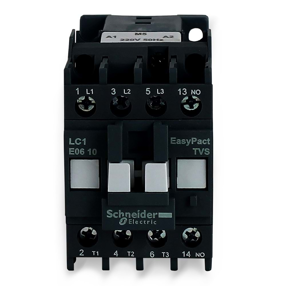 LC1E0610M5 EasyPact TVS kontaktör 3P(3 NA) - AC-3 - <= 440 V 6A - 220 V AC bobin