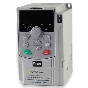 VFD200 2R2G-S2 2,2 KW Tek Faz 9.6A 230 VAC Endüstriel Sürücü