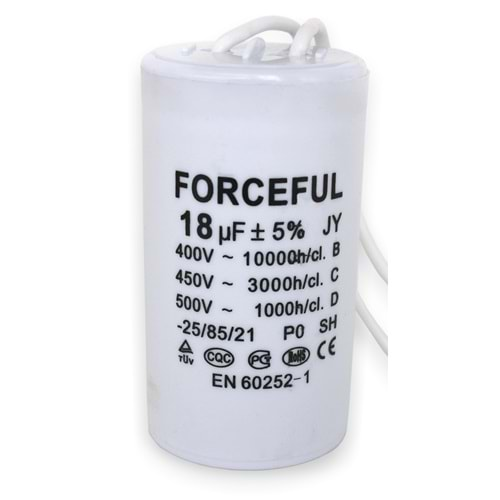 FORCEFUL 18UF/400V KONDANSATÖR